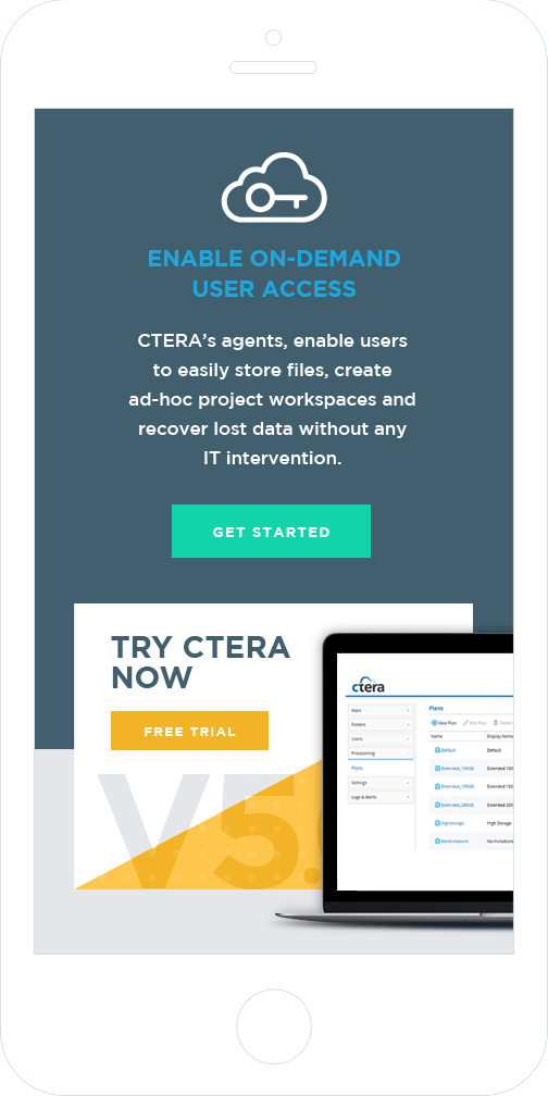 CTERA features in mobile phone