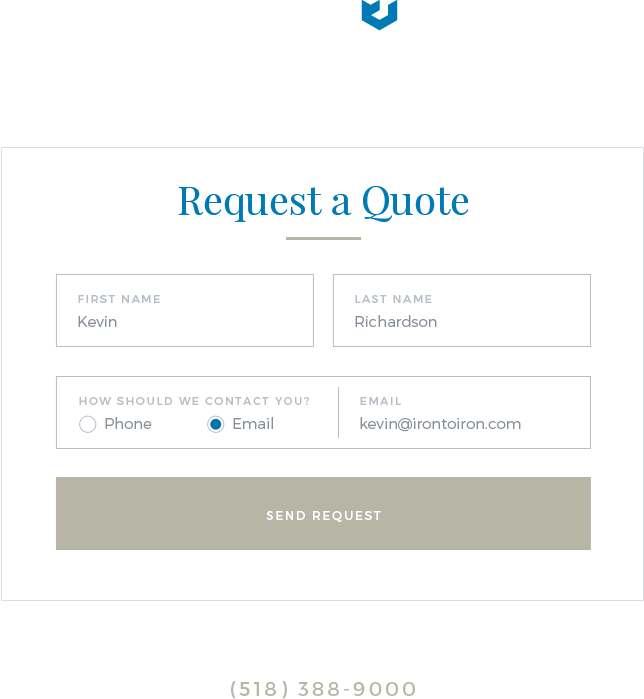 Screenshot of Lingualinx website - Contact page